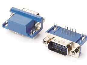 D-SUB连接器 15公 蓝胶直锁