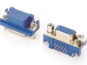 D-SUB连接器 5.08 铆锁蓝胶